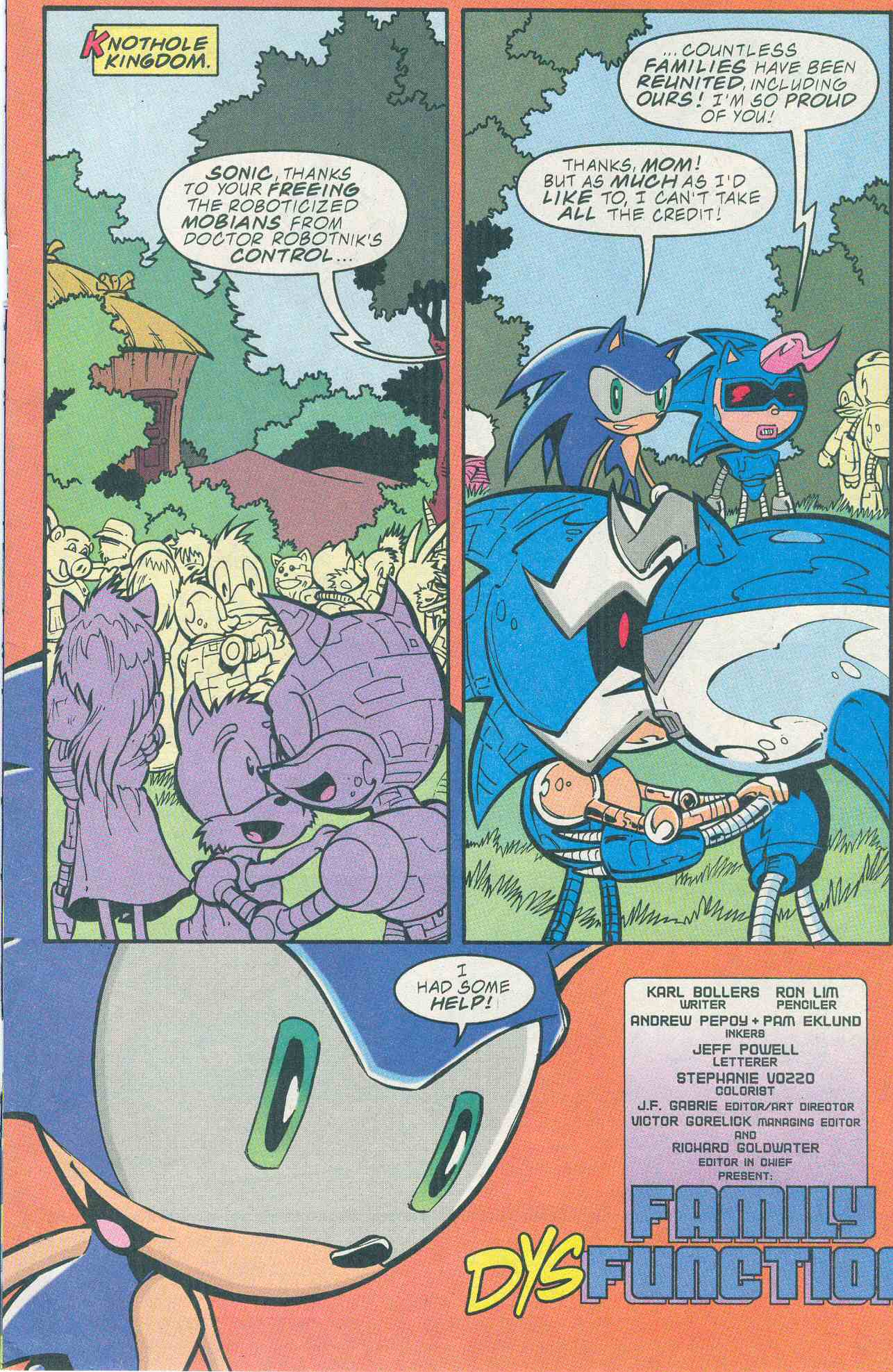 Sonic - Archie Adventure Series December 2001 Page 1